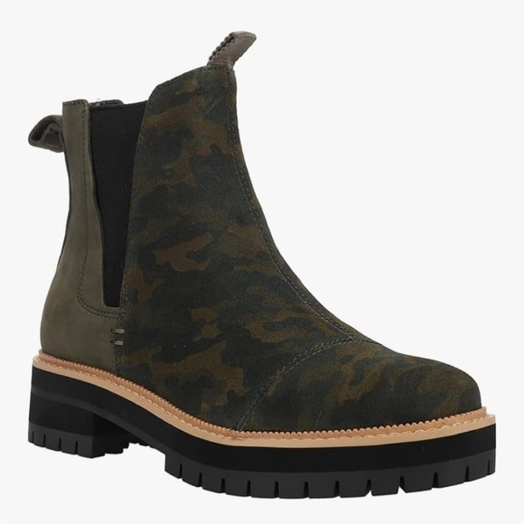 NEW TOMS Forest Camouflage Dakota Green Casual Boot Size 9 booties - Picture 6 of 11